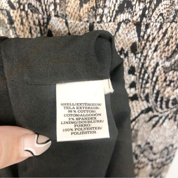 ANN TAYLOR | Animal Print Leopard & Lace Print Sheath Dress Women’s Size 2 - Picture 10 of 11